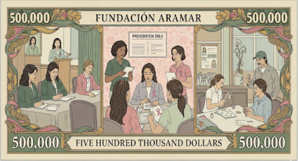DONACION DE 500000 DOLARES